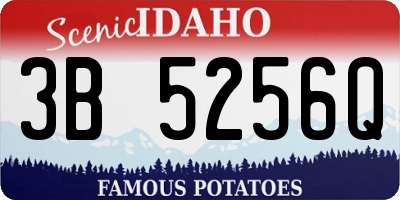 ID license plate 3B5256Q
