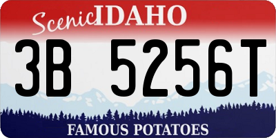 ID license plate 3B5256T