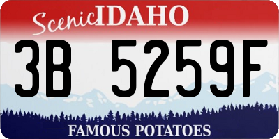 ID license plate 3B5259F