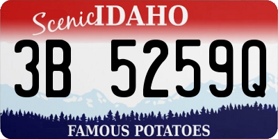 ID license plate 3B5259Q