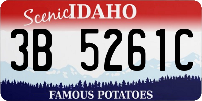 ID license plate 3B5261C