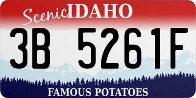 ID license plate 3B5261F