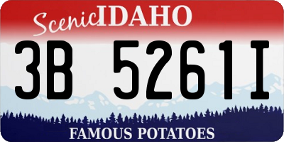 ID license plate 3B5261I