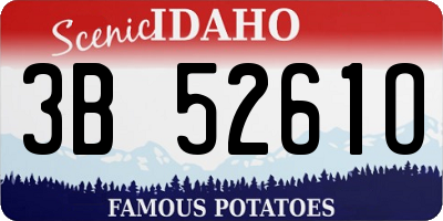 ID license plate 3B5261O
