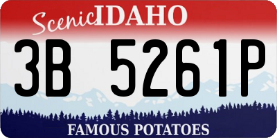 ID license plate 3B5261P