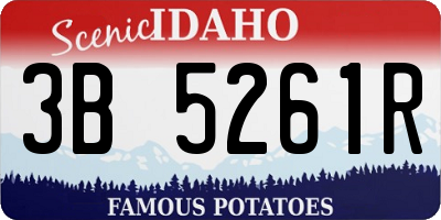ID license plate 3B5261R