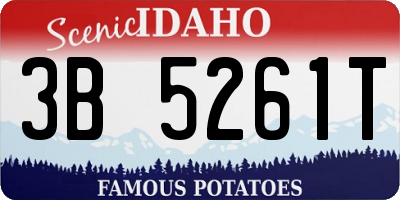 ID license plate 3B5261T