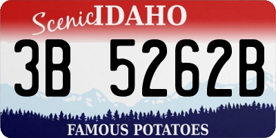ID license plate 3B5262B
