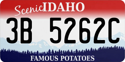 ID license plate 3B5262C