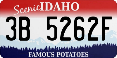 ID license plate 3B5262F