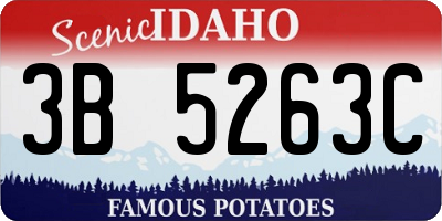 ID license plate 3B5263C