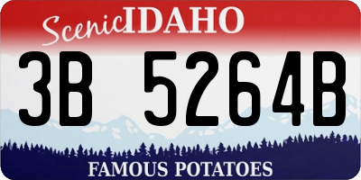 ID license plate 3B5264B