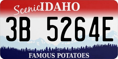 ID license plate 3B5264E