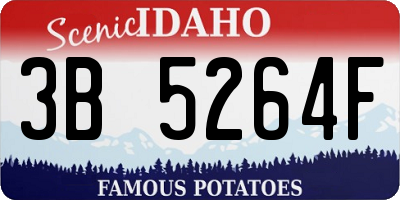 ID license plate 3B5264F