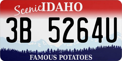 ID license plate 3B5264U
