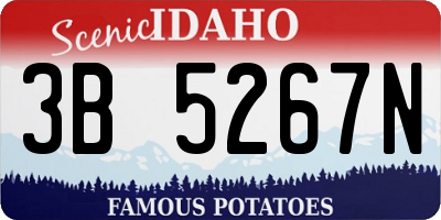 ID license plate 3B5267N