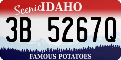 ID license plate 3B5267Q