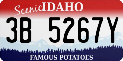 ID license plate 3B5267Y