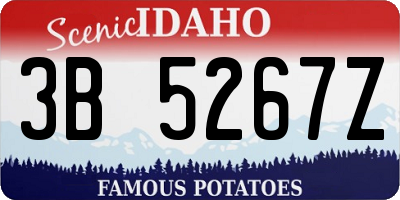 ID license plate 3B5267Z