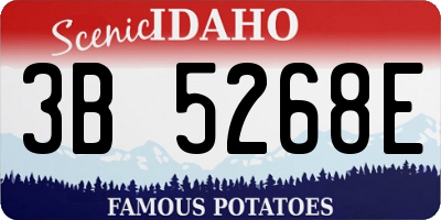 ID license plate 3B5268E