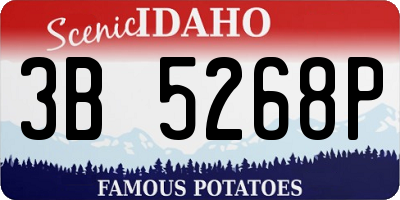 ID license plate 3B5268P