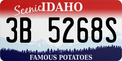 ID license plate 3B5268S