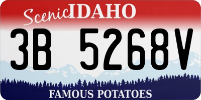ID license plate 3B5268V
