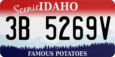 ID license plate 3B5269V
