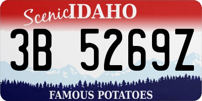 ID license plate 3B5269Z