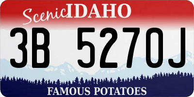 ID license plate 3B5270J
