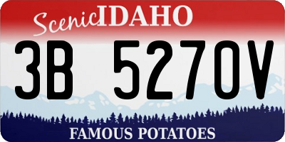 ID license plate 3B5270V