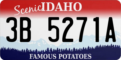 ID license plate 3B5271A