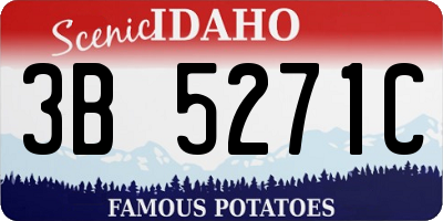 ID license plate 3B5271C