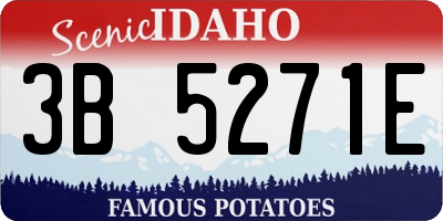 ID license plate 3B5271E