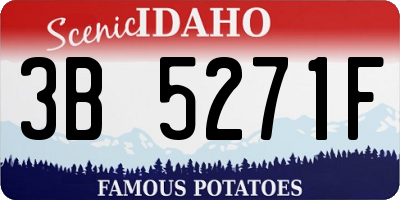 ID license plate 3B5271F