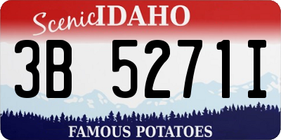 ID license plate 3B5271I