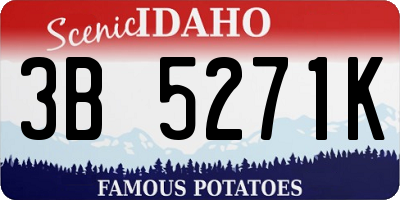 ID license plate 3B5271K