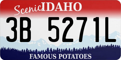 ID license plate 3B5271L