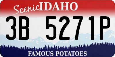 ID license plate 3B5271P