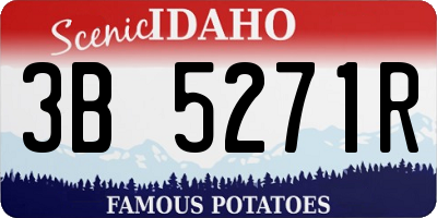 ID license plate 3B5271R