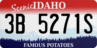 ID license plate 3B5271S