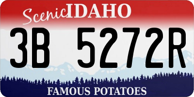 ID license plate 3B5272R