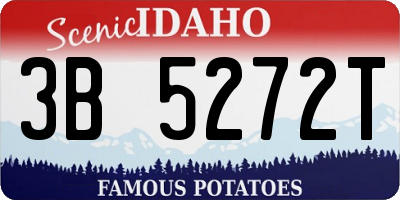 ID license plate 3B5272T