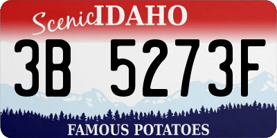ID license plate 3B5273F
