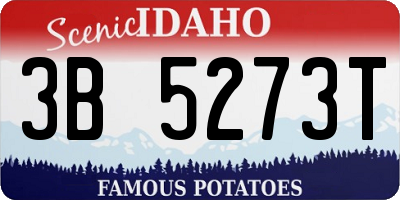 ID license plate 3B5273T
