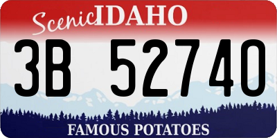 ID license plate 3B5274O