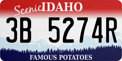 ID license plate 3B5274R