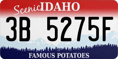 ID license plate 3B5275F