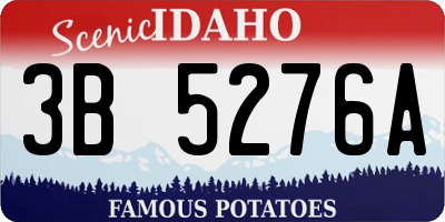 ID license plate 3B5276A