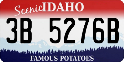 ID license plate 3B5276B